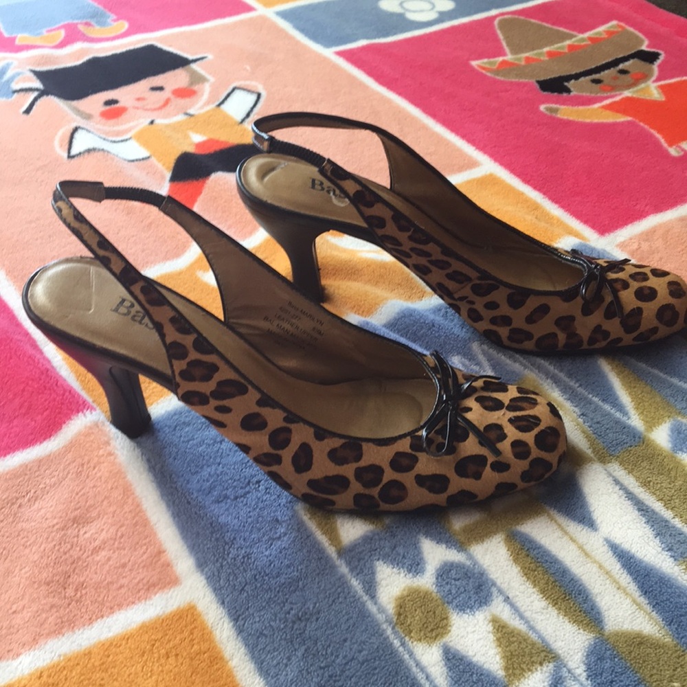Animal print heels